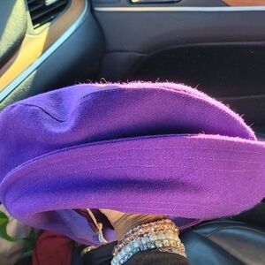 Purple Wool Beret